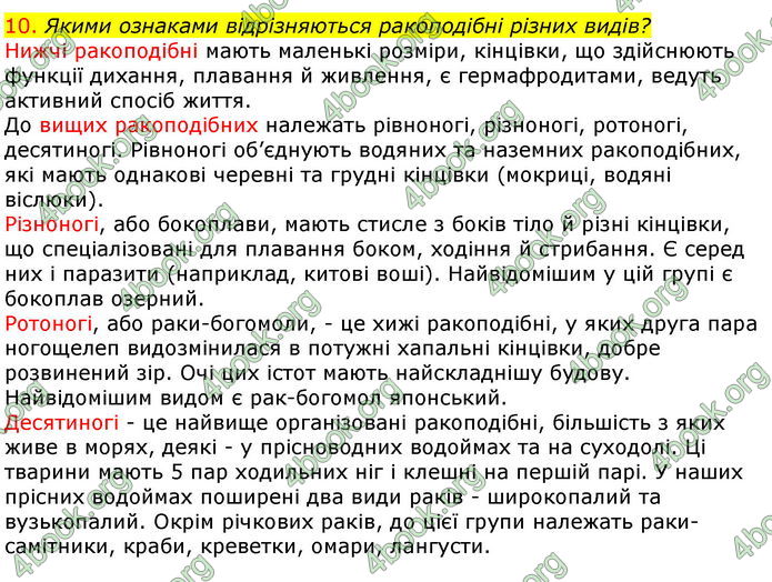 Відповіді Біологія 7 клас Соболь