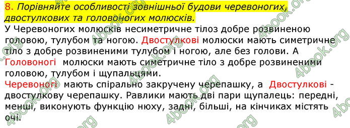 Відповіді Біологія 7 клас Соболь