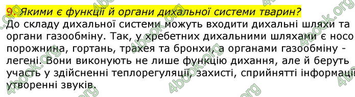 Відповіді Біологія 7 клас Соболь