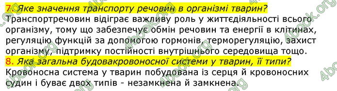 Відповіді Біологія 7 клас Соболь