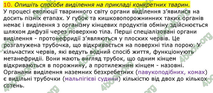 Відповіді Біологія 7 клас Соболь