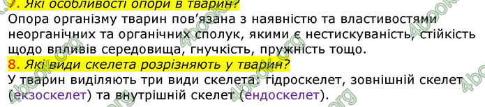 Відповіді Біологія 7 клас Соболь