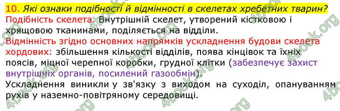 Відповіді Біологія 7 клас Соболь