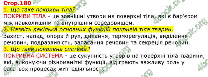 Відповіді Біологія 7 клас Соболь