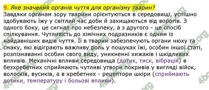 Відповіді Біологія 7 клас Соболь