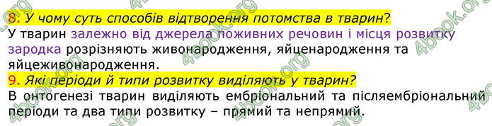 Відповіді Біологія 7 клас Соболь