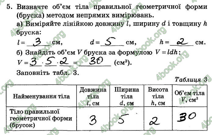 Решебник Зошит лабораторні Фізика 7 клас Мозель