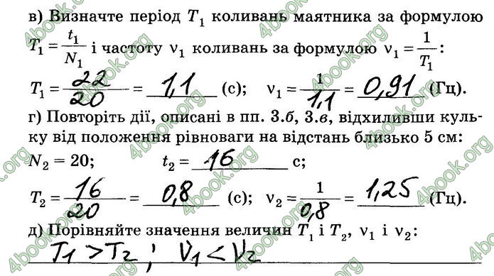 Решебник Зошит лабораторні Фізика 7 клас Мозель