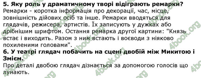 Решебник Українська література 5 клас Авраменко 2018. ГДЗ