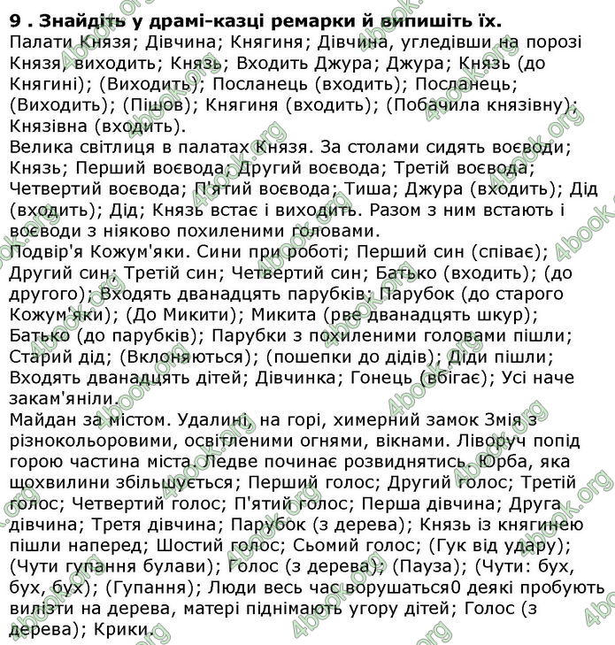 Решебник Українська література 5 клас Авраменко 2018. ГДЗ