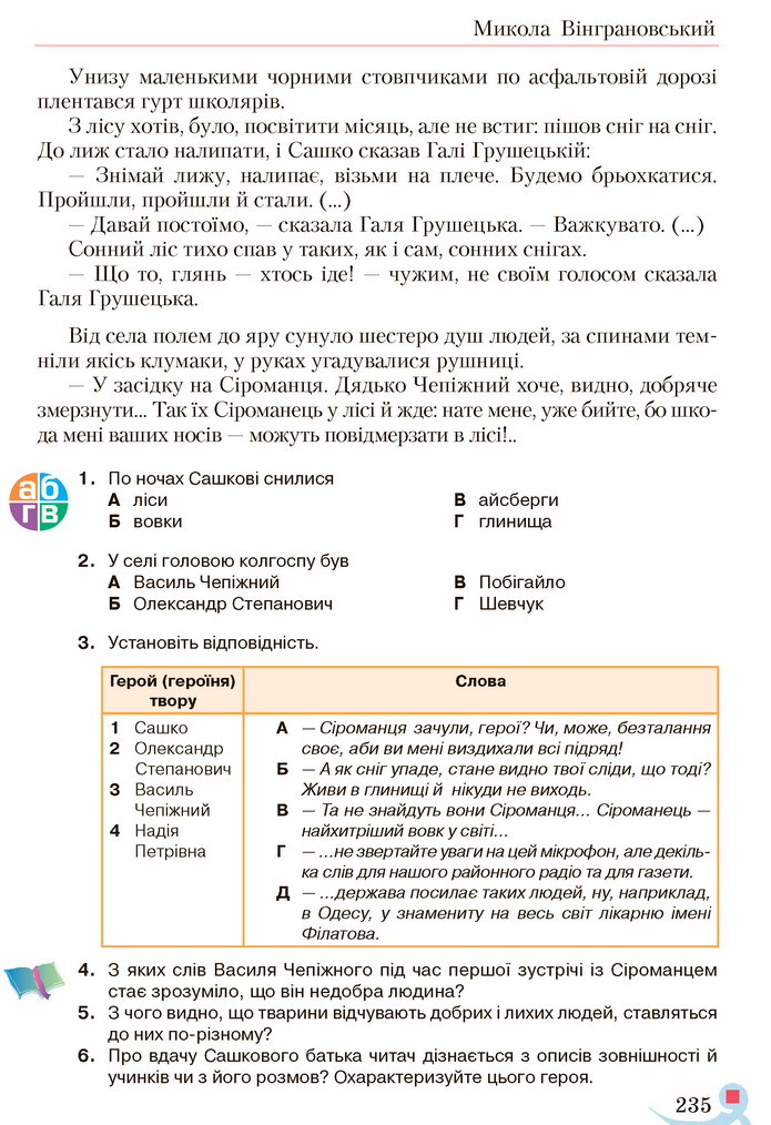 Українська література 5 клас Авраменко 2018