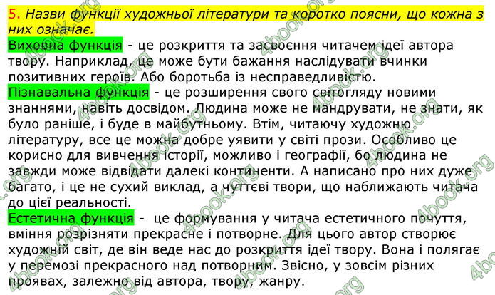 Відповіді Українська література 7 клас Коваленко