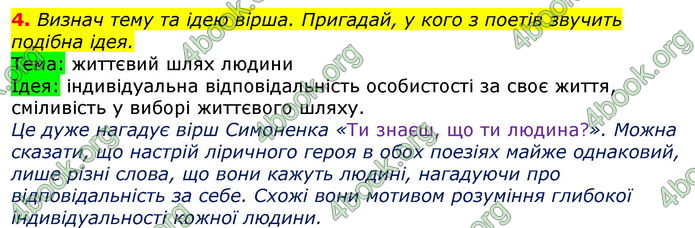 Відповіді Українська література 7 клас Коваленко