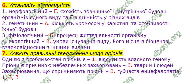 ГДЗ Зошит оцінювання Біологія 10 клас Безручкова