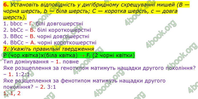 ГДЗ Зошит оцінювання Біологія 10 клас Безручкова