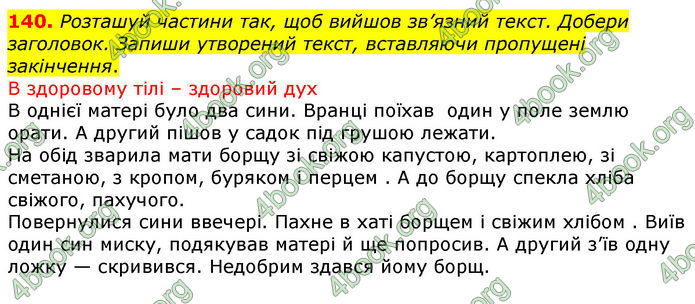 ГДЗ Українська мова 4 клас Коваленко