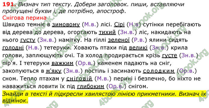 ГДЗ Українська мова 4 клас Коваленко