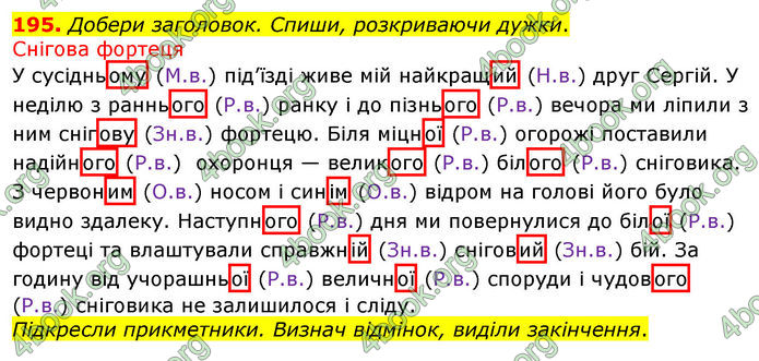 ГДЗ Українська мова 4 клас Коваленко