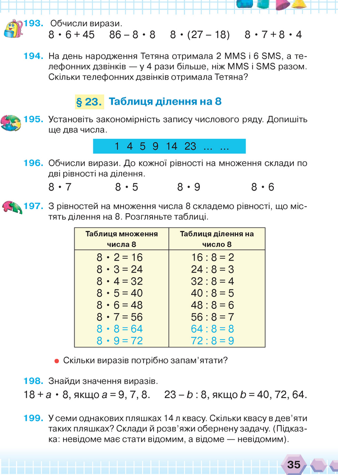 Математика 3 клас Оляницька (1 частина)