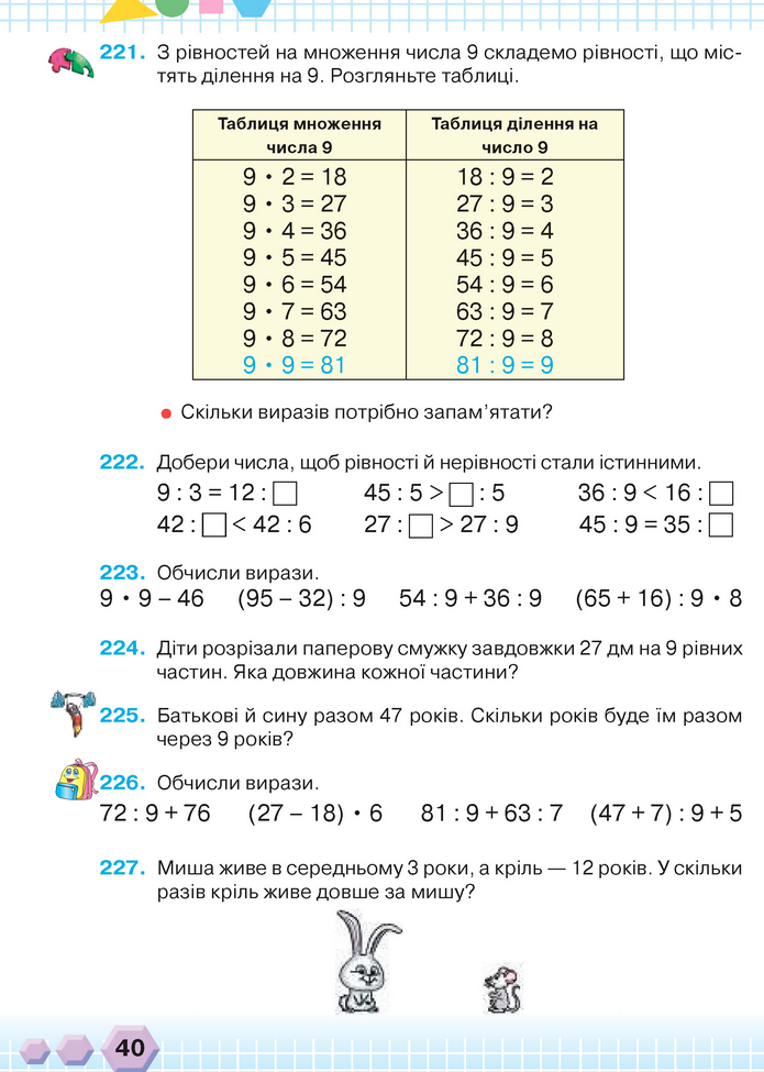 Математика 3 клас Оляницька (1 частина)