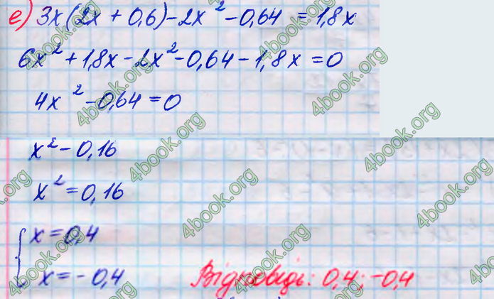 ГДЗ Алгебра 8 клас Кравчук