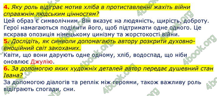 Відповіді Зарубіжна література 7 клас Волощук 2020