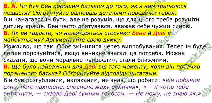 Відповіді Зарубіжна література 7 клас Волощук 2020