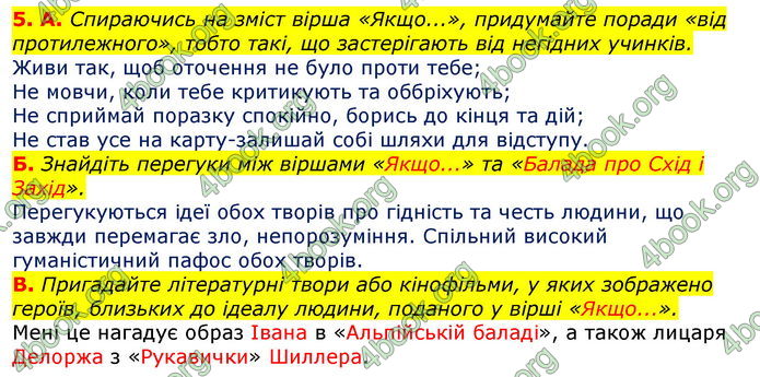 Відповіді Зарубіжна література 7 клас Волощук 2020