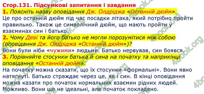 Відповіді Зарубіжна література 7 клас Волощук 2020