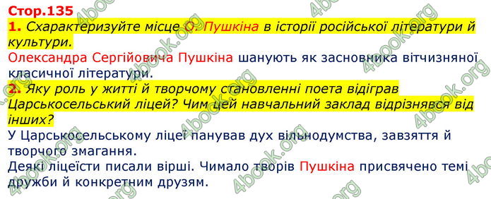 Відповіді Зарубіжна література 7 клас Волощук 2020