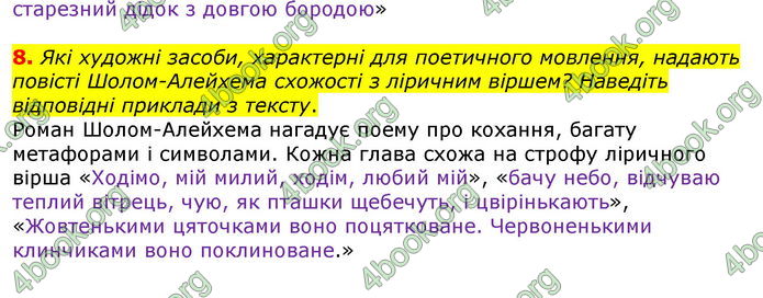 Відповіді Зарубіжна література 7 клас Волощук 2020