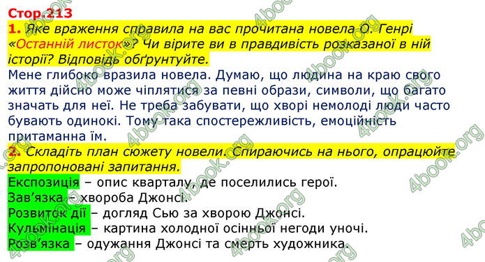 Відповіді Зарубіжна література 7 клас Волощук 2020