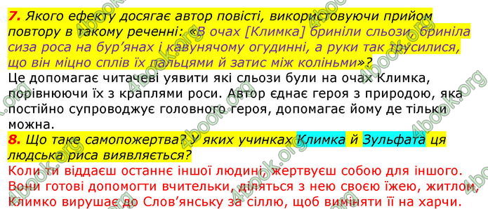 ГДЗ Українська література 7 клас Авраменко 2020