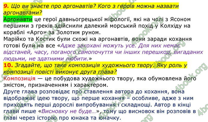 ГДЗ Українська література 7 клас Авраменко 2020