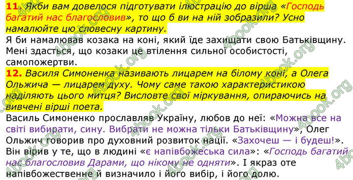 ГДЗ Українська література 7 клас Авраменко 2020