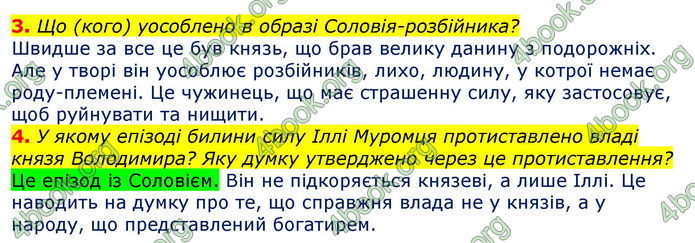 Відповіді Світова література 7 клас Волощук