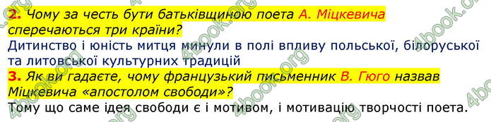 Відповіді Світова література 7 клас Волощук