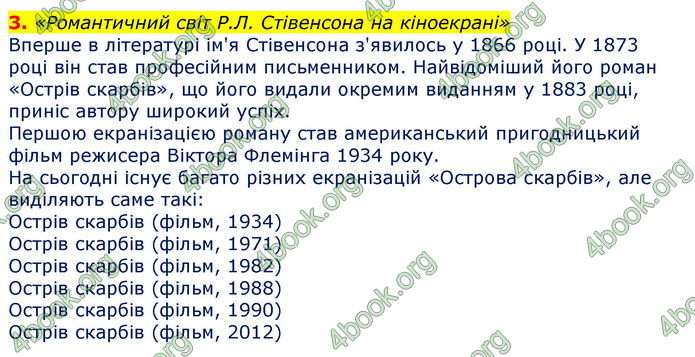 Відповіді Світова література 7 клас Волощук