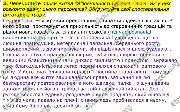 Відповіді Світова література 7 клас Волощук