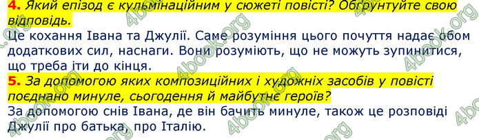 Відповіді Світова література 7 клас Волощук