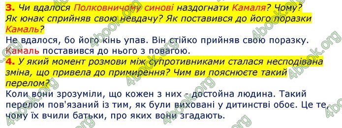 Відповіді Світова література 7 клас Волощук