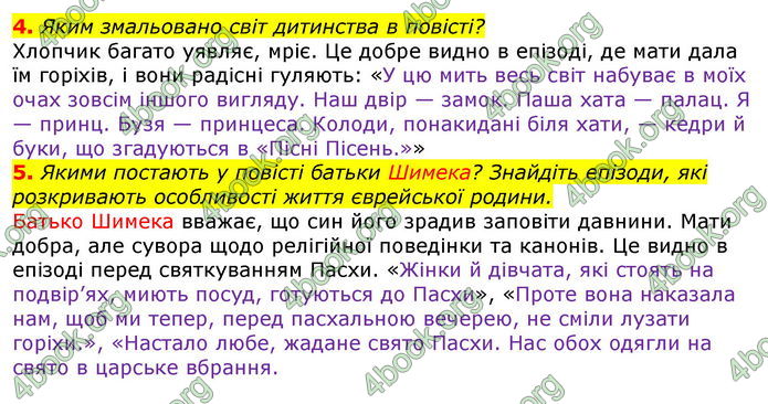 Відповіді Світова література 7 клас Волощук