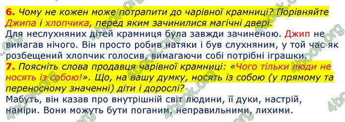 Відповіді Світова література 7 клас Волощук