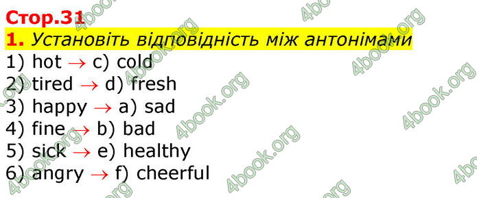 Решебник Зошит Англійська мова 7 клас Ходаковська. ГДЗ