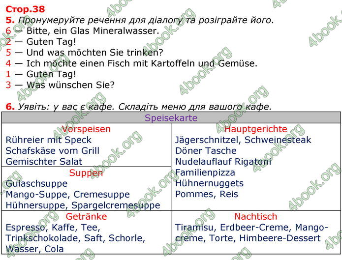 Відповіді Робочий зошит Німецька мова 7 клас Сотникова