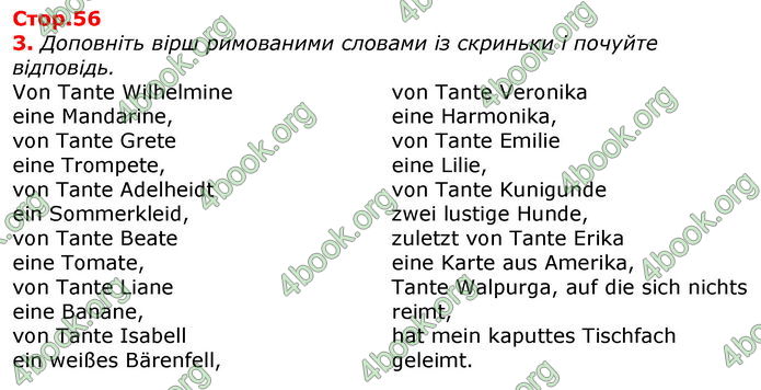 Відповіді Робочий зошит Німецька мова 7 клас Сотникова