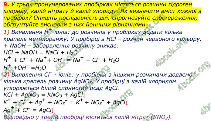 Відповіді Хімія 9 клас Лашевська 2017