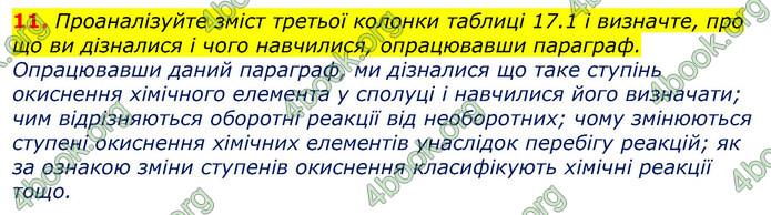 Відповіді Хімія 9 клас Лашевська 2017