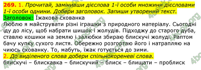 ГДЗ Українська мова 4 клас Коваленко