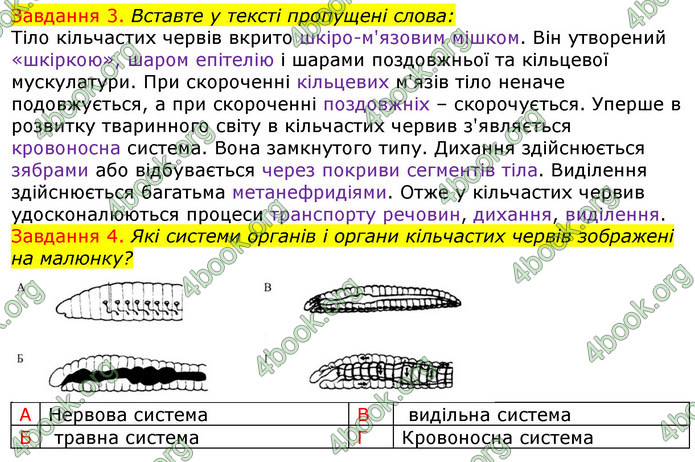 ГДЗ Зошит з Біології 7 клас Яременко